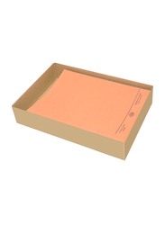 FIS 50-Piece Square Cut Folder Set without Fastener, 320GSM, A4 Size, FSFF9A4OR, Orange