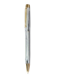 Scrikss 722 Gold Chrome Ballpoint Pen, OSBP71554, Silver/Gold