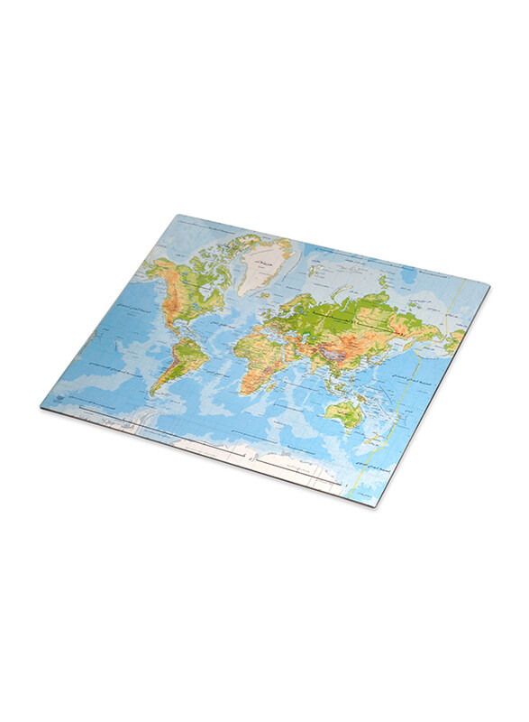 

FIS Arabic World Map PVC Desk Blotter, Multicolour
