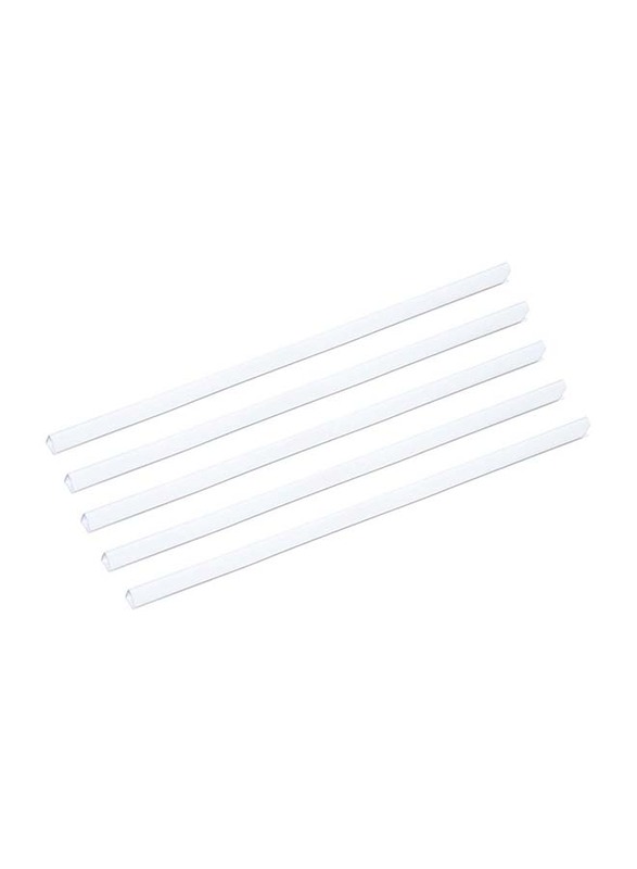 Durable 25-Piece Fixing Bar Set, 12 mm, DUPG2912-02, White