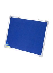 FIS Fabric Board with Aluminium Frame, 90 x 150cm, FSGNF90150BL, Blue