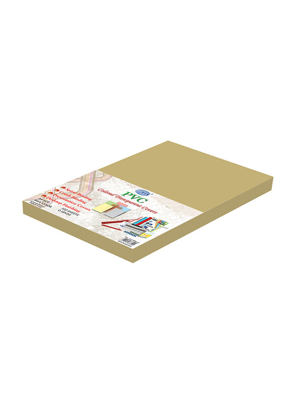 

FIS 180 Micron PVC Colored Transparent Covers, 100 Pieces, FSCI18MBR-A4, Brown