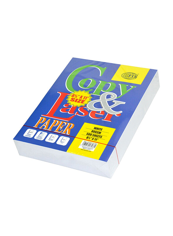 

FIS Copy & Laser Photocopy Paper, 500 Sheets, 80 GSM