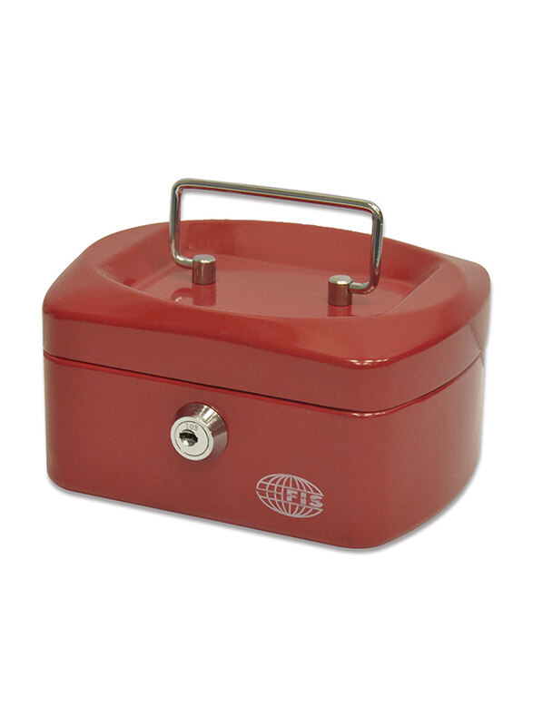 

FIS Cash Box Steel with Key Lock, 152 x 115 x 80mm, 6 Inch Lock Size, FSCPTS0140RE, Red