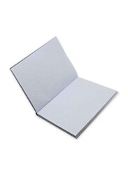 FIS Hard Cover Single Line Notebook, 5 x 100 Sheets, FSNBA4SL100SL, Silver
