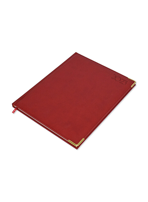 

FIS Executive 2023 1-Week At A Glance English/French Diary, 128 Sheets, 70 GSM, FSDI35EPN23MR, Maroon