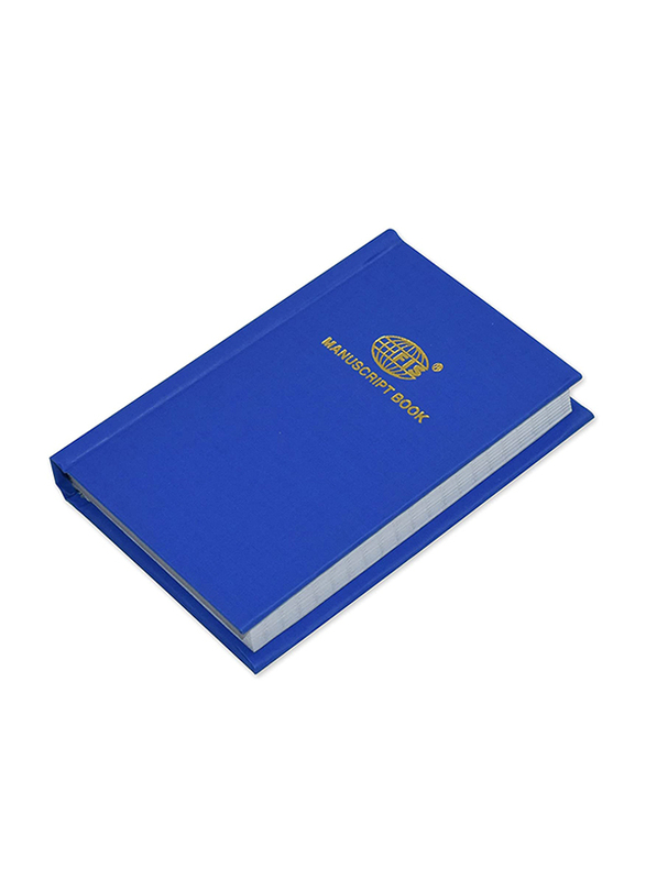 FIS Manuscript Book Set, 5mm Square, 3 Quire, 5 x 144 Sheets, A7 Size, FSMNA73Q5MM, Blue
