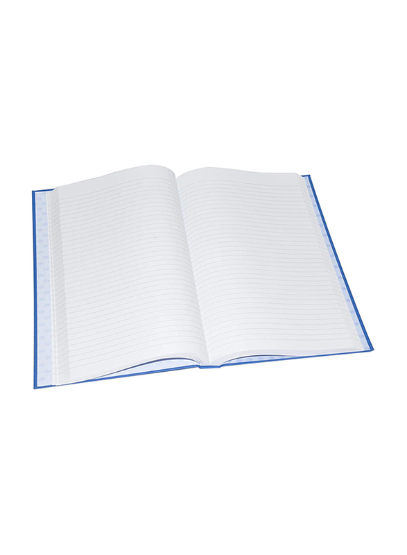 FIS Manuscript Notebook Set, 8mm Single Ruled, 6 Quire, 2 x 288 Sheets, F/S 210 X 330mm, FSMNFS6Q, Blue