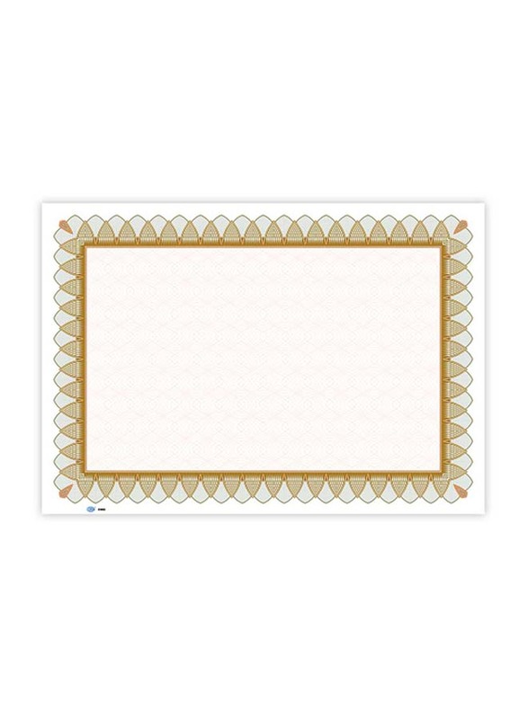FIS Plain Design Certificate, 10 Sheets, A4 Size, FSCLC002, Multicolour