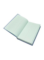 FIS Ledger Book, F/S Size, 6 Quire, 3 Column, 3 Digit, FSACLTC6Q73, Blue