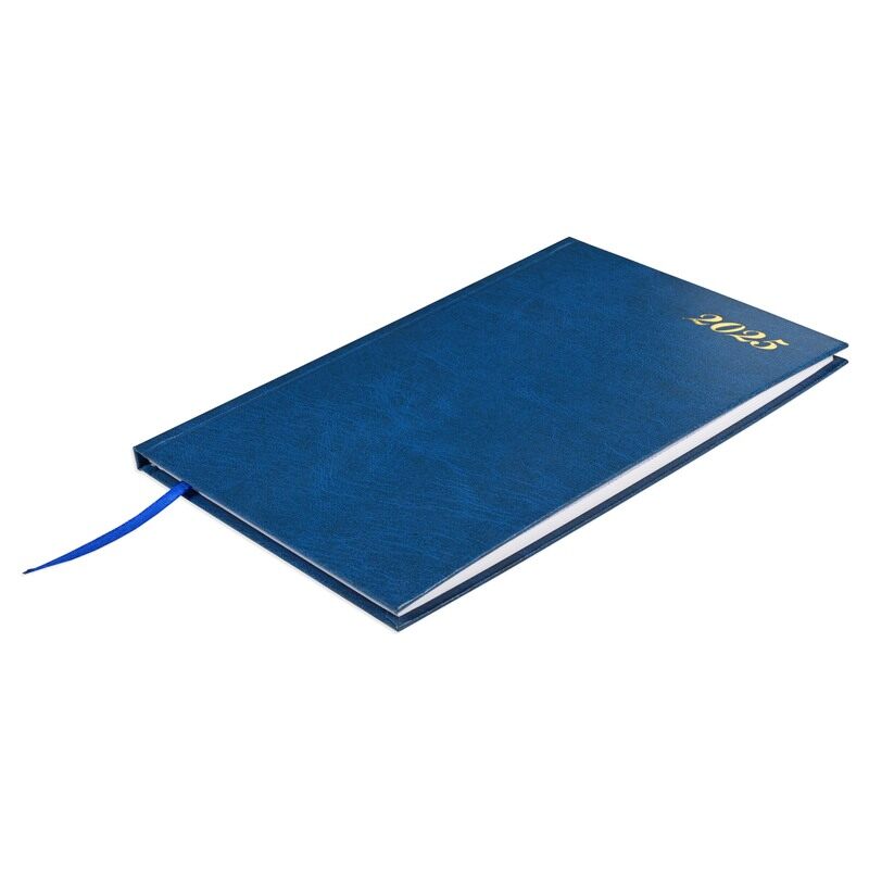 

FIS 2025 Weekly Diary, Hard Cover Vinyl Material, A5 Size(14.8x21cm), English, Blue Color-FSDI78EN25BL