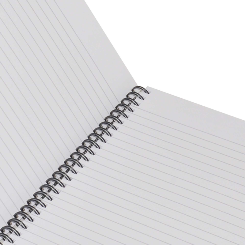 Light Hard Cover Spiral Notebook Set, 100 Sheets, A4 Size, 5 Pieces, Single Line, LINBSA41708, Multicolour