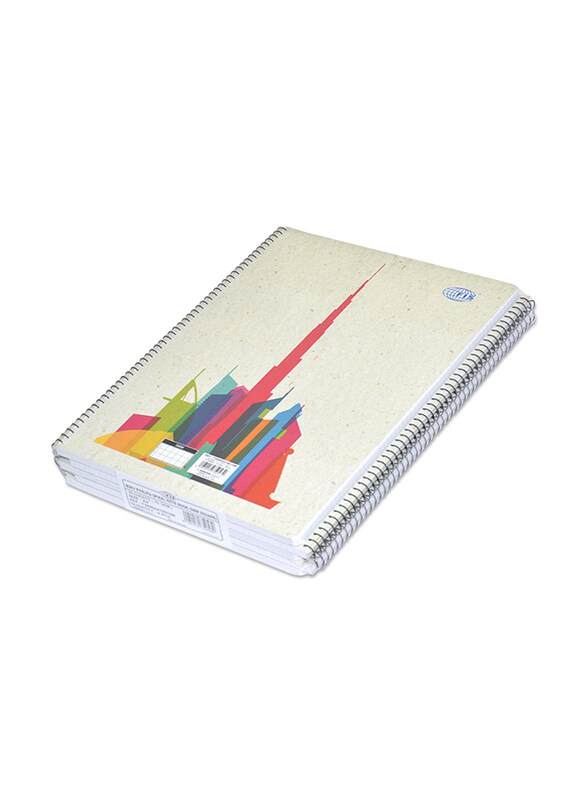 

FIS Burj Khalifa Spiral Notebook, 5mm Square, 70 Sheets, 70 GSM, A4 Size