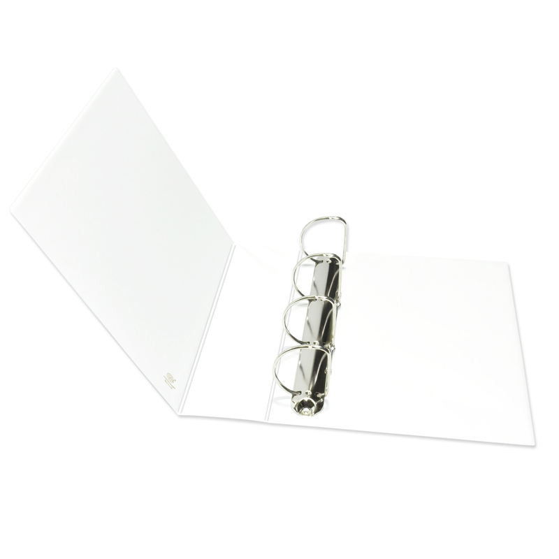 FIS 4D Ring Presentation Binder, A4 Size, 65mm Ring Size, 3.75 Inch Spine, FSBD465DPB, White