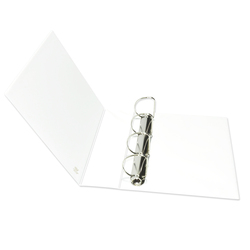 FIS 4D Ring Presentation Binder, A4 Size, 65mm Ring Size, 3.75 Inch Spine, FSBD465DPB, White