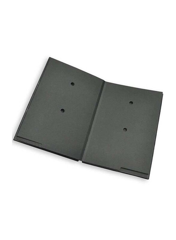 FIS PVC Material Cover Signature Book with Gift Box, 240 x 340mm, 20 Sheets, FSCL20BKN, Black