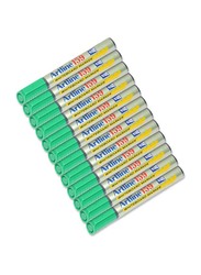 آرتلاين مجموعة أقلام السبورة البيضاء مكونة من 12 قطعة من 159 ، نقار على شكل إزميل ، 2.0-5.0 ملم أخضر