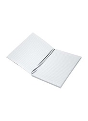 Light 10-Piece Spiral Soft Cover Notebook, Single Line, 100 Sheets, A5 Size, LINBA51802S, Light Blue