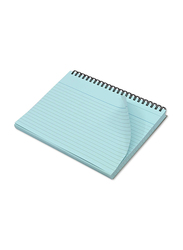 FIS Ruled Double Loop Spiral Binding Record Card, 8 x 5 Inch, 50 Sheets, 180 Gsm, FSIC85-180SPBL, Blue