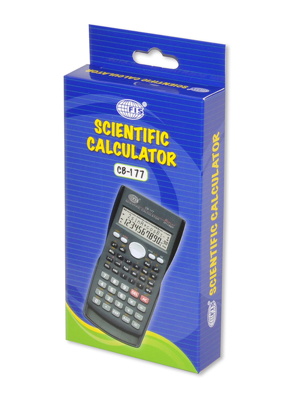 FIS 12 Digits Scientific Calculator, FSCACB-177, Black