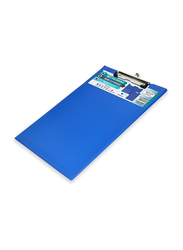FIS PVC Double Clipboard with Wire Clip 12cm, FSCB0301BL, Blue