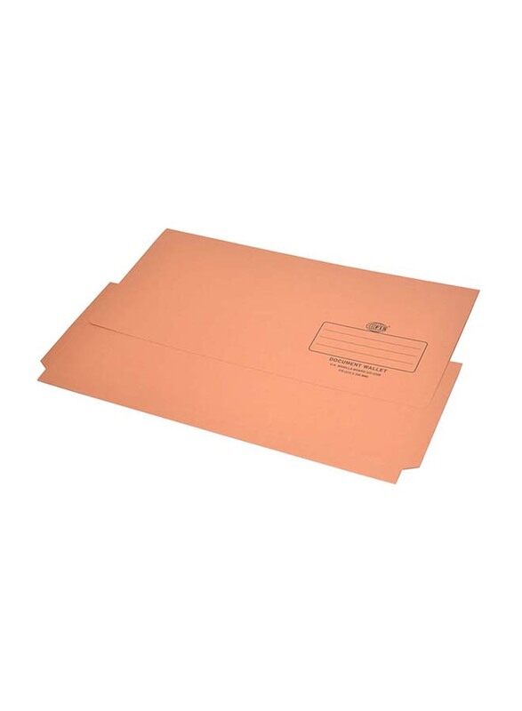 

FIS 320GSM Full Scape Size Document Wallet, 210 x 330mm, 50 Pieces, FSFF8OR, Orange