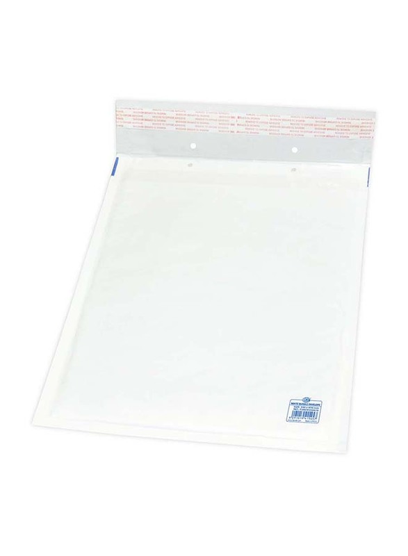 FIS Peel & Seal Bubble Envelopes, 350 x 470mm, 12 Pieces, FSAEW350470, White