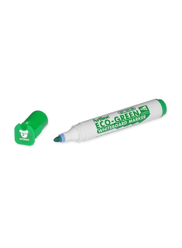 أرتلاين مجموعة أقلام سبورة بيضاء صديقة للبيئة مكونة من 12 قطعة ، 2.0 مم ، ARMKEK-527GR ، أخضر