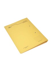 FIS Transfer File Set with Fastener, Arabic, 320GSM, F/S Size, 50 Pieces, FSFF4AYL, Yellow