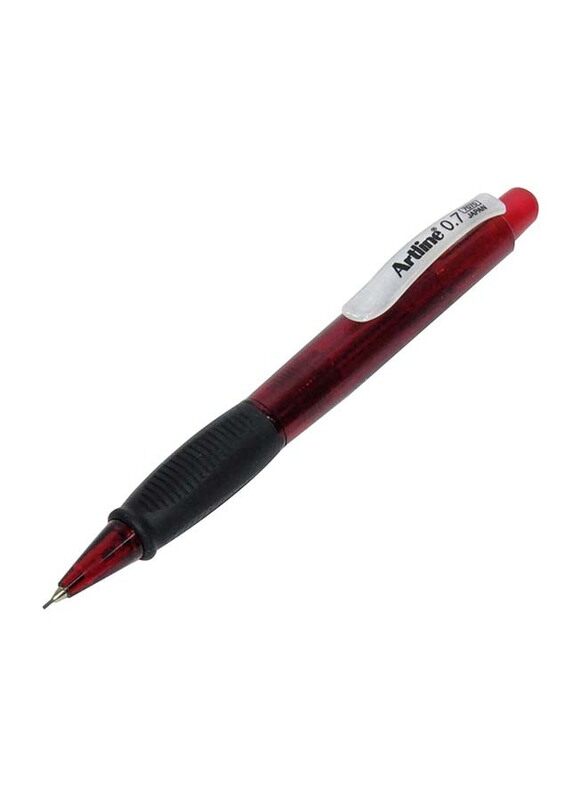 

Artline 12-Piece Mechanical Pencil Set with Built-in Eraser, 0.7mm, ARMPEK-7070RE, Red