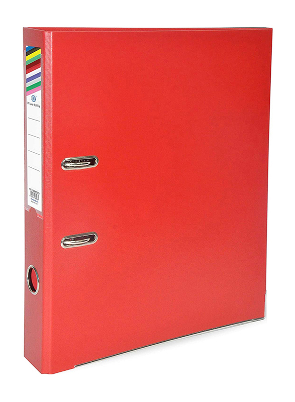 FIS PP F/S Narrow Box File Folder, 4cm, 24 Pieces, FSBF4PREFN, Red