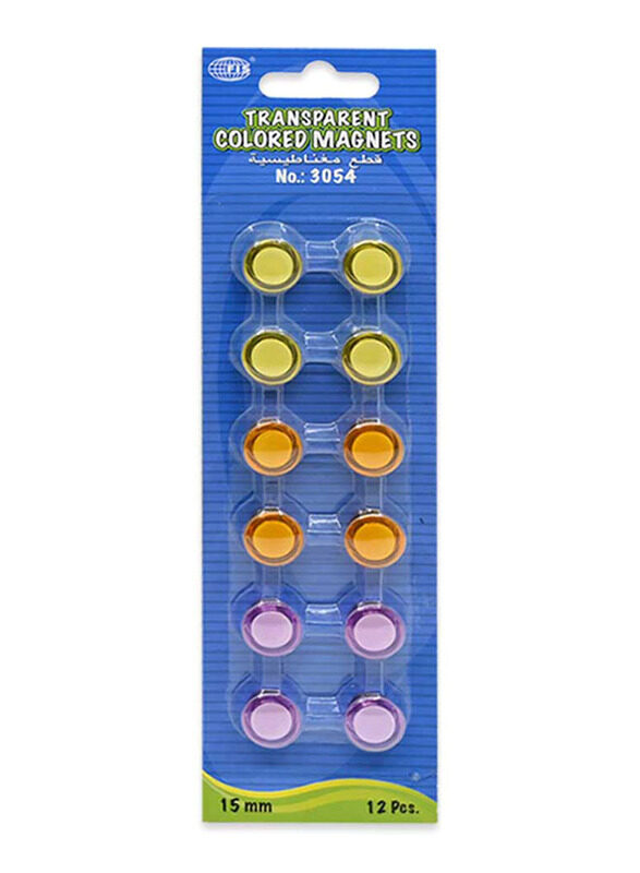 FIS Colored Magnet Set, 4 Pack, FSMI54243444/4, Multicolour