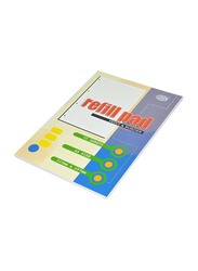 FIS 10-Piece 2 Holes Refill Pad Set, 70 Sheets, A4 Size, FSPDRPA470N, White