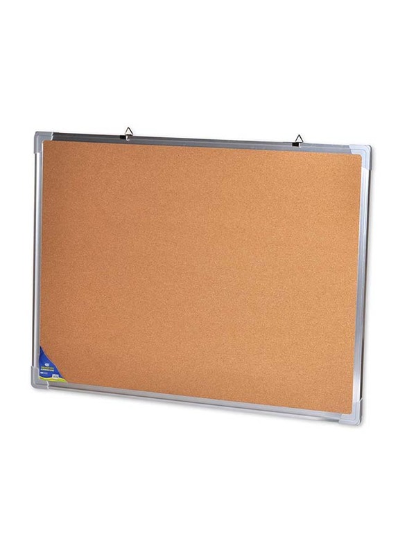 

FIS Cork Board with Aluminium Frame, 60 x 90cm, FSGN6090CM, Brown