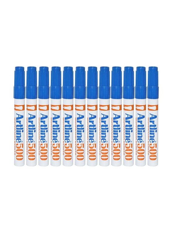 

Artline 12-Piece 500 White Board Marker Set, 2.0mm, ARMK500BL, Blue