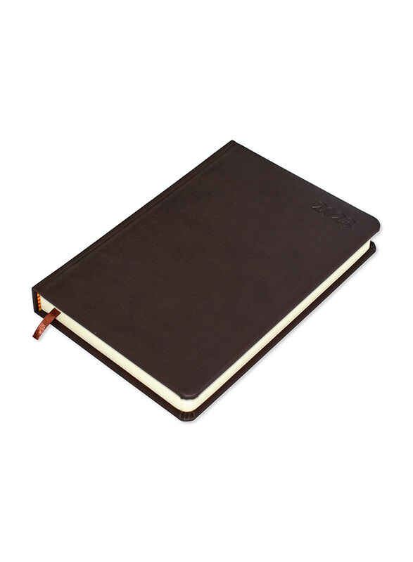 

FIS 2023 English Diary, 384 Sheets, 70 GSM, A5 Size, FSDI19E23DBR, Dark Brown