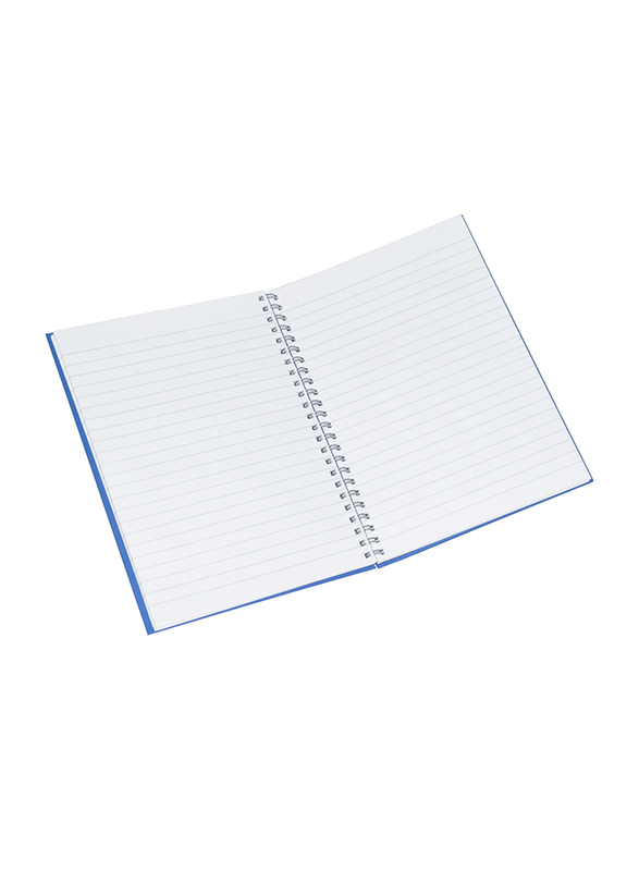 FIS Manuscript Notebook Set, 8mm Single Ruled, 2 Quire, 5 x 96 Sheets, A5 Size, FSMNA52QSB, Blue