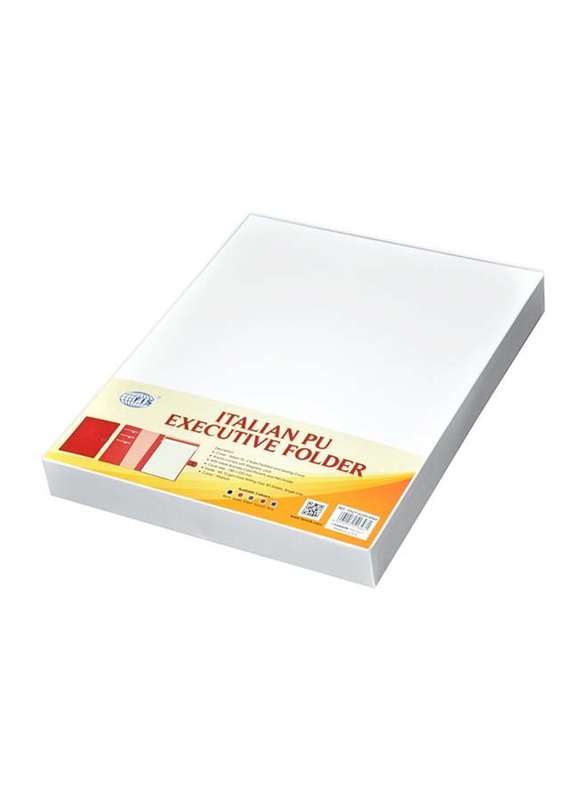 FIS Executive Italian PU Cover Folder with Writing Pad and Gift Box, Single Ruled Ivory Paper, 18 x 23cm Size, 80 Sheets, FSGT1823PUWMR, Maroon