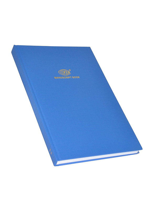 FIS Manuscript Notebook Set, 8mm Single Ruled, 5 Quire, 2 x 240 Sheets, F/S 210 X 330mm, FSMNFS5Q, Blue
