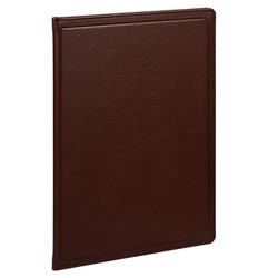 FIS Certificate Folder, Italian PU Material, Size A4(21.0x29.7cm), with A4 Certificate, Dark Brown Color - FSCLCHNDBR
