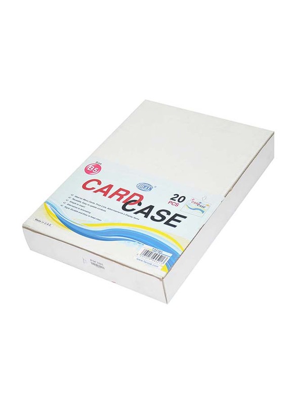 FIS 20-Piece Card Case Set, B5 Size, FSCIB5, Clear