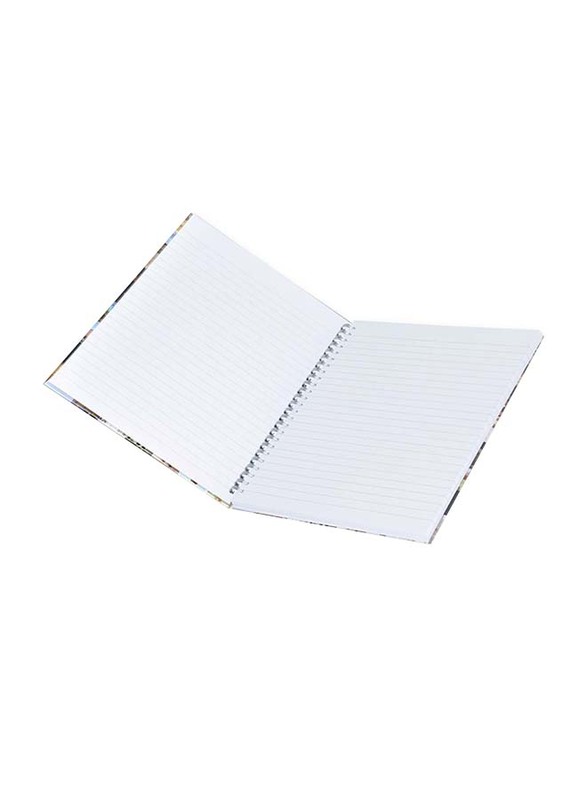 FIS Spiral Hard Cover Single Line Notebook Set, 5 x 100 Sheets, 9 x 7 inch, FSNBS971903, Multicolour