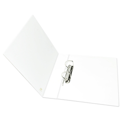 FIS 2D Ring Presentation Binder, A4 Size, 45mm Ring Size, 2.5 Inch Spine, FSBD245DPB, White