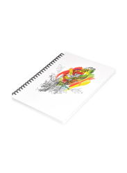 Light 5-Piece Spiral Hard Cover Notebook, 100 Sheets, LINBS971001306, Multicolour