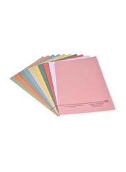 FIS Kendal Manila Square Cut Folder with Fastener, 225GSM, 50 Pieces, FSFF7225ASST, Multicolour