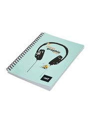 Light 10-Piece Spiral Soft Cover Notebook, Single Line, 9 x 7 inch, 100 Sheets, LINB971802S, Light Blue
