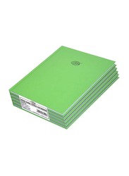 FIS Neon Hard Cover Single Line Notebook Set, 10 x 8 inch, 5 Piece x 100 Sheets, FSNB108N230, Parrot Green