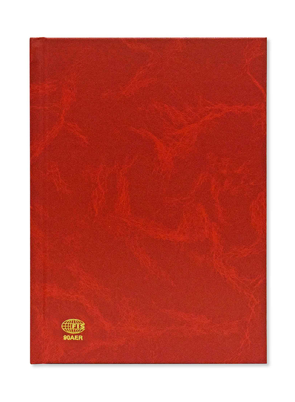 FIS 2024 Arabic/English Friday & Saturday Combined Diary, 320 Sheets, 60 GSM, A5 Size, FSDI91AE24RE, Red