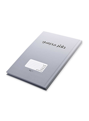 FIS Oman Hard Cover Notebook, 18 x 25cm, 5 x 80 Sheets, FSNBOM80SL, Silver