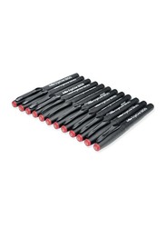 آرتلاين طقم أقلام إرجولين رولر بول سوبر فاين مكون من 12 قطعة ، 0.2 مم ، ARBN4200RE ، أحمر